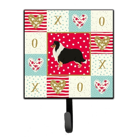 Jensendistributionservices 4.25 x 1 x 7 in. Collie Love Leash or Key Holder MI1723283